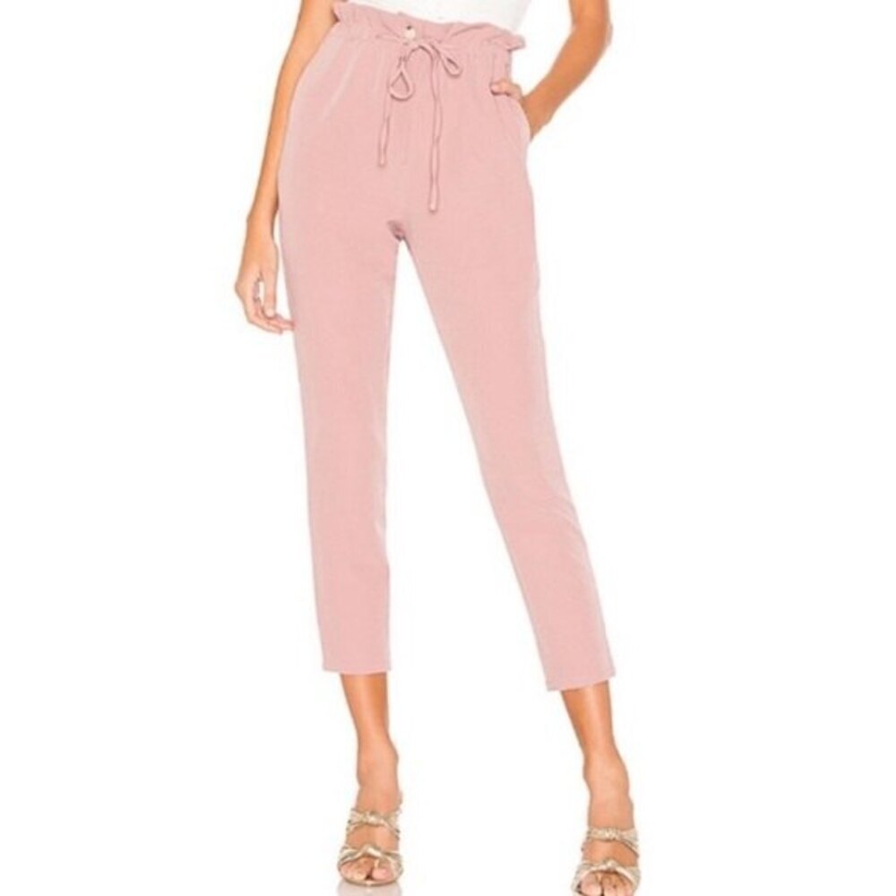 Lovers + Friends Michelle Pants Mauve Women’s Size XS Paperbag Waist Trousers